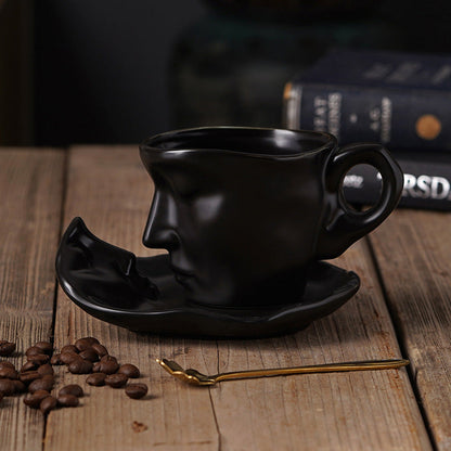 Vivolux | Kyssnades Gesicht keramische Kaffeetasse