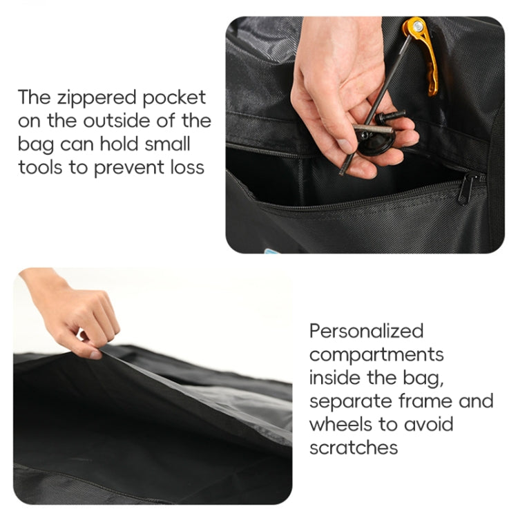 Vivolux | Fahrrad-Ladebeutel Tragbare Starke Fahrrad-Ladeverpackung Fahrradtasche für 26-29 Zoll Fahrrad