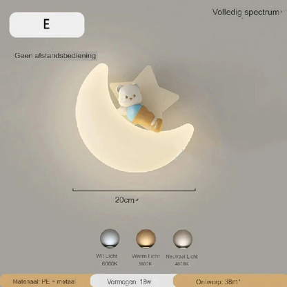 Vivolux | Wandleuchte Mond | Sanfte Beleuchtung | Hochwertige Qualität - Noram