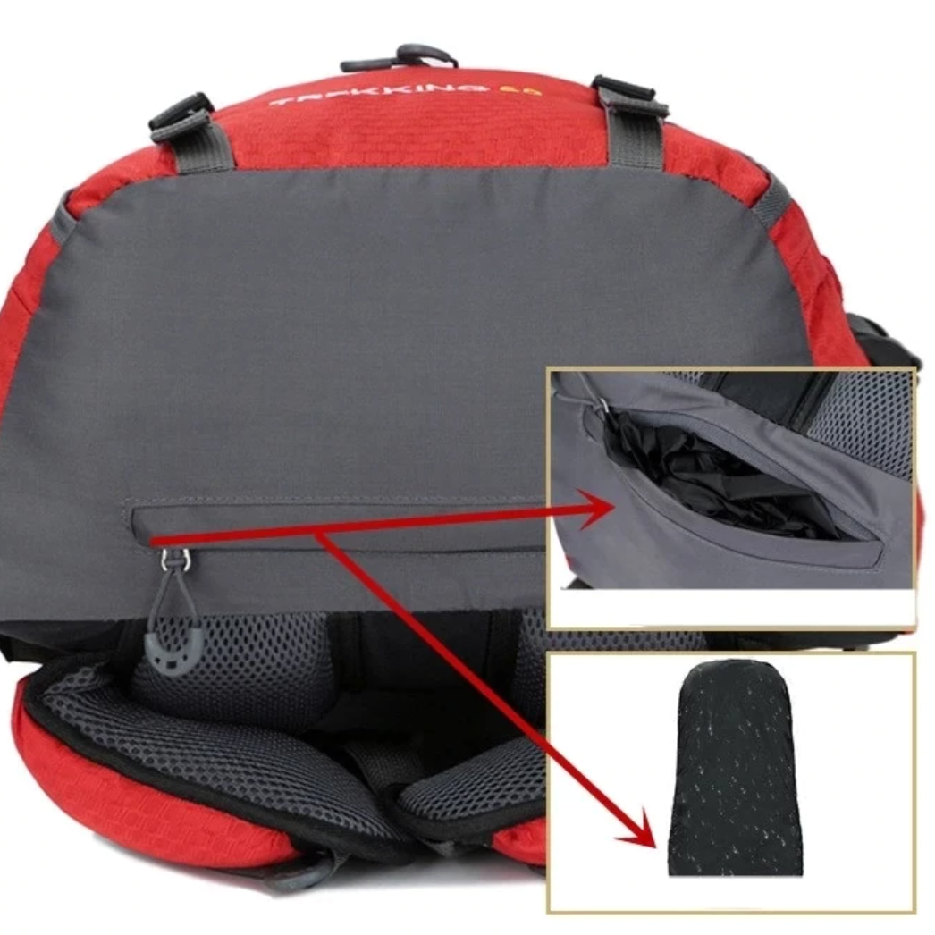 WanderFrei️  60L Wanderrucksack Unisex - Leichtgewicht, wasserdicht und strapazierfähig