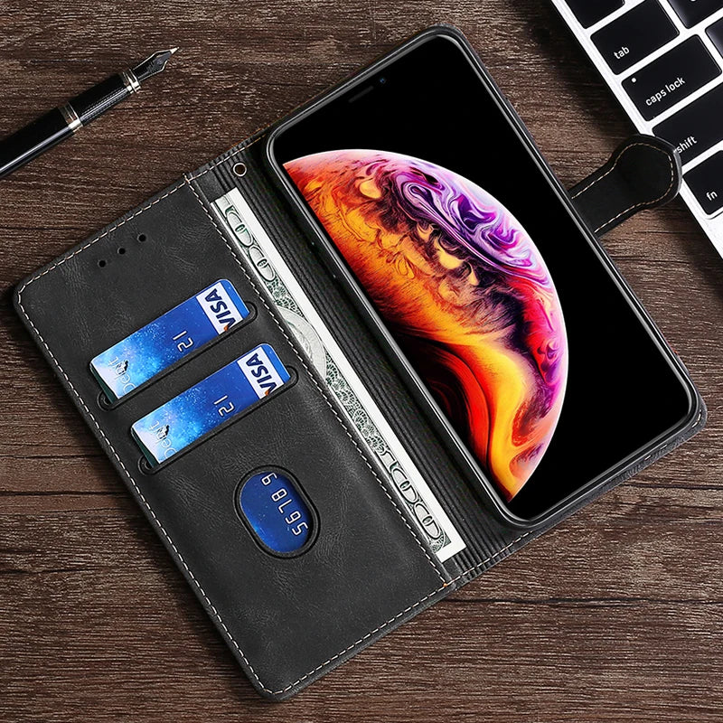 Vivolux | Wallet Magnetische Flip-Lederhülle für iPhone