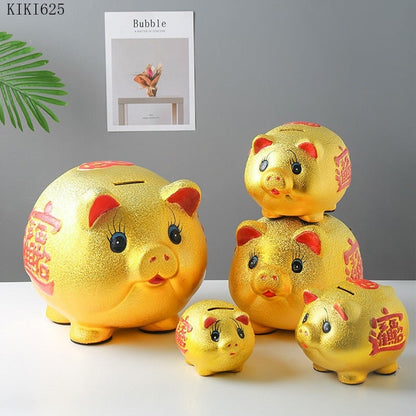 Vivolux | Keramische Glücksschwein Münzschweinetöpfchen große Kapazität Kinder Aufbewahrungsbox süßes Schwein Tier Glas Zuhause Sparschwein Kinder Geschenk