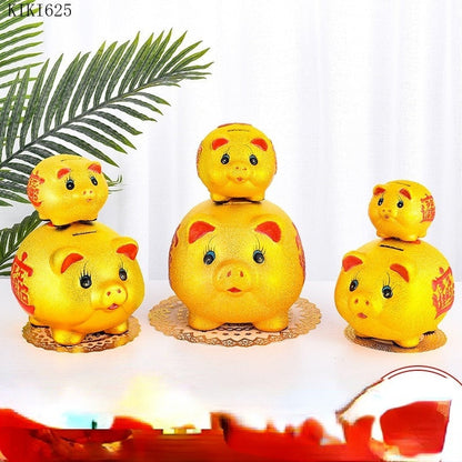 Vivolux | Keramische Glücksschwein Münzschweinetöpfchen große Kapazität Kinder Aufbewahrungsbox süßes Schwein Tier Glas Zuhause Sparschwein Kinder Geschenk