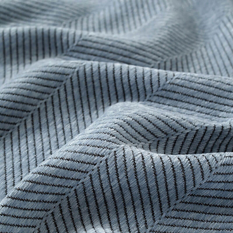 Vivolux | Chenille Decke Fischgrat Quaste Couchbezug