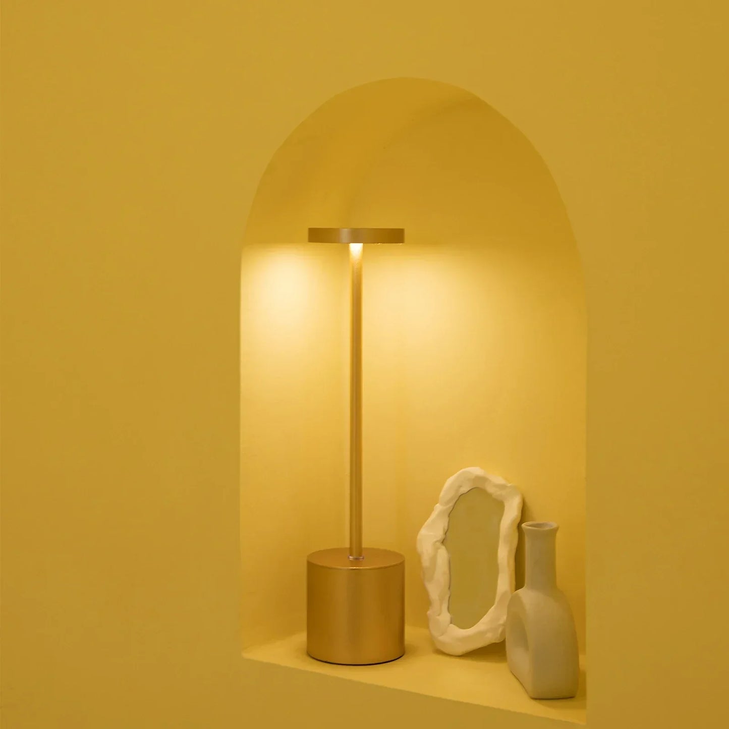 Vivolux | Klassische kabellose Lampe - Touch-Sensor-LED-Schreibtischlampe mit 3 einstellbaren Farbtemperaturen