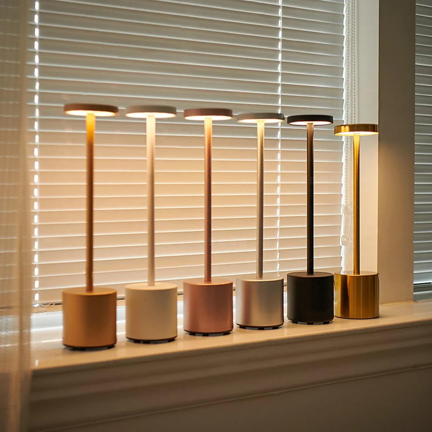 Vivolux | Klassische kabellose Lampe - Touch-Sensor-LED-Schreibtischlampe mit 3 einstellbaren Farbtemperaturen