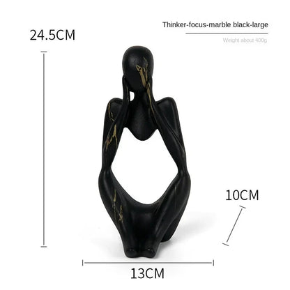 Vivolux | Bunte Graffiti Abstracte Harz Handgemachte Kunstwerke Skulptur Denker Figurine Statue Heimdekoration Innenraum Büro Schreibtisch Ornamente