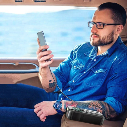 Vivolux | Kompakte Auto-Luftpumpe Starthilfe LED-Licht