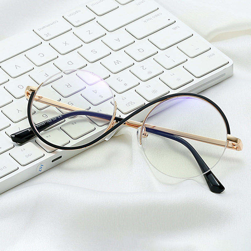 Vivolux | Cross Halbrand Runde Brille 95929