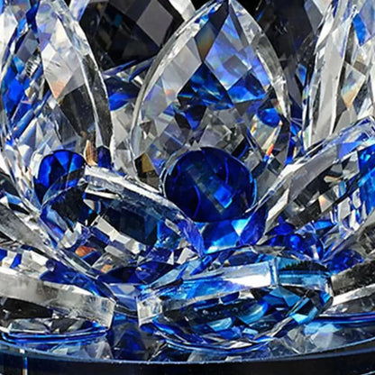 Vivolux | Kristall Lotusblume Figurine Zuhause Hochzeit Dekoration Glas Kunstsammlung Briefbeschwerer Büro Tisch Ornamente Souvenir Geschenke