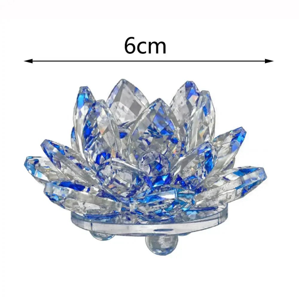 Vivolux | Kristall Lotusblume Figurine Zuhause Hochzeit Dekoration Glas Kunstsammlung Briefbeschwerer Büro Tisch Ornamente Souvenir Geschenke