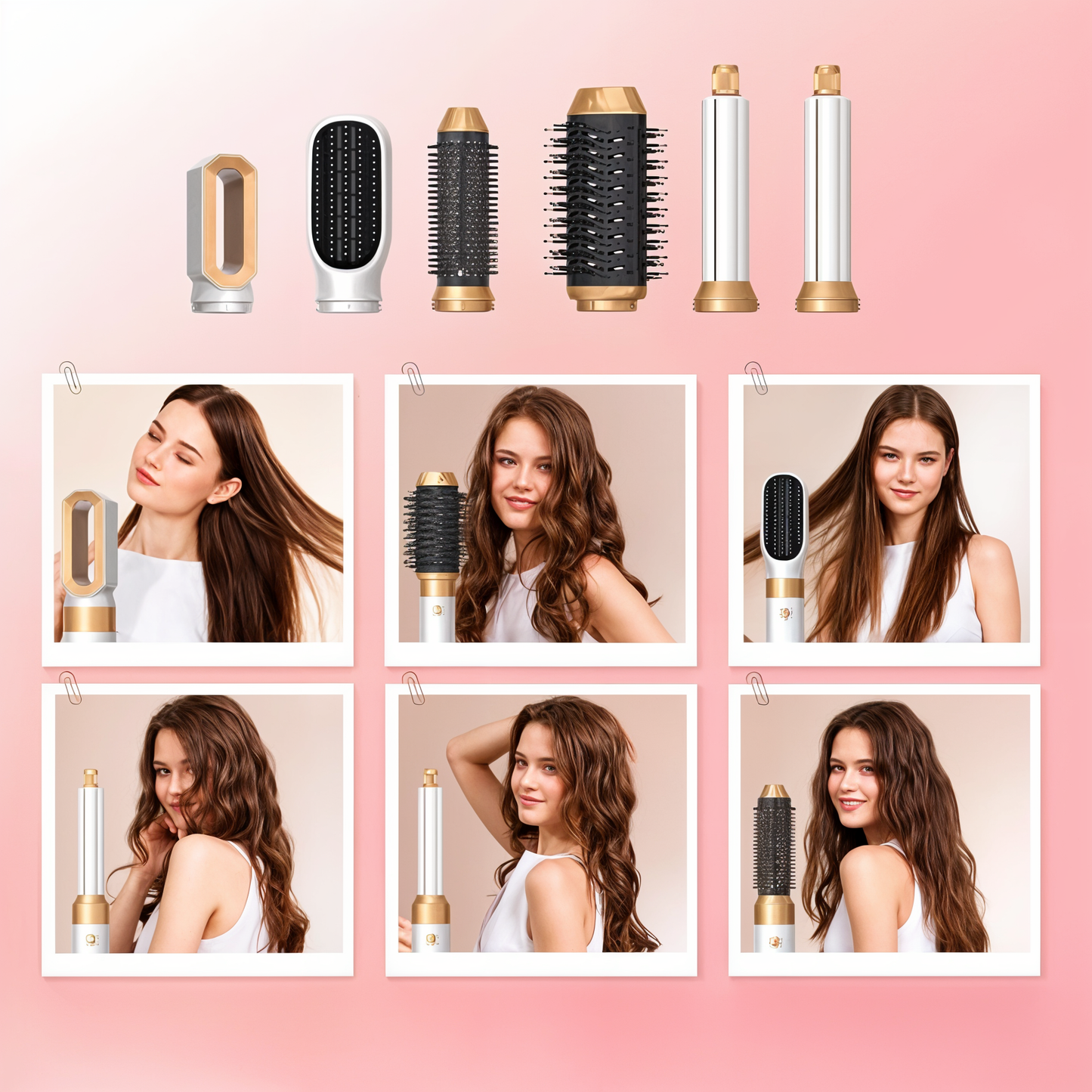 Vivolux | 5-in-1-Haartrockner mit Styling-Aufsätzen