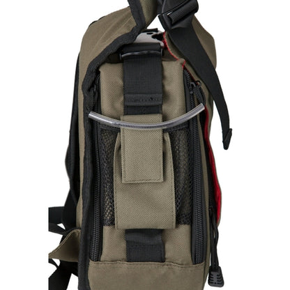 Vivolux | CADEN Dreieckige Tscope Sling Schulter Kreuz Digitalkamera Taschen Etui Soft Bag mit Regenschutz für Canon Nikon Sony K1, Größe: 36*31*15cm (Armeegrün)