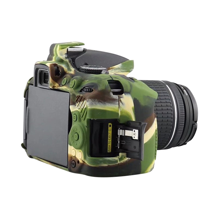 Vivolux | Weicher Silikon-Schutzfall für Nikon D5300 (Tarnmuster)