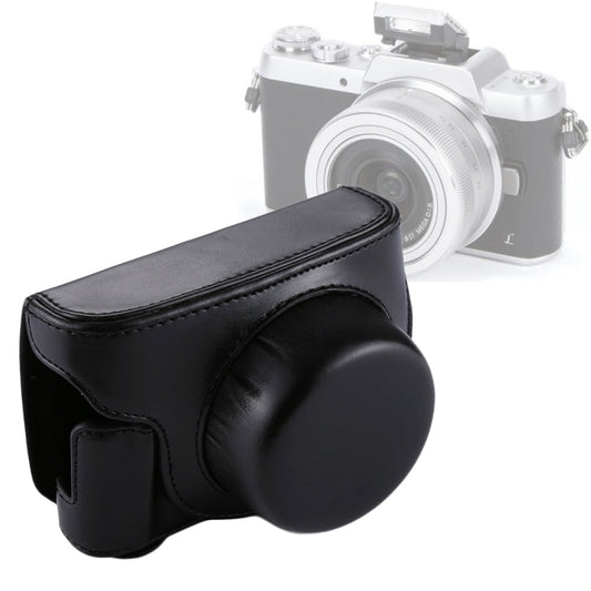 Vivolux | Volledige Body Camera PU Leren Cameratas met Strap voor Panasonic Lumix GF7 / GF8 / GF9 (12-32mm / 14-42mm Lens)(Zwart)
