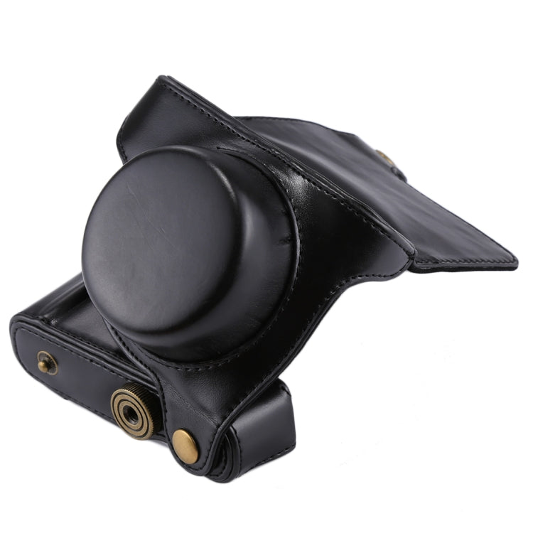 Vivolux | Volledige Body Camera PU Leren Cameratas met Strap voor Panasonic Lumix GF7 / GF8 / GF9 (12-32mm / 14-42mm Lens)(Zwart)