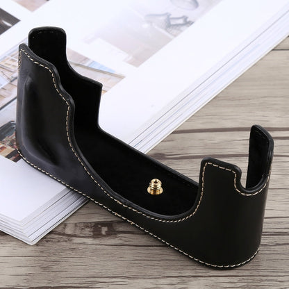 Vivolux | 1/4 inch Draad PU Leer Camera Halve Case Basis voor Leica M10 (Zwart)