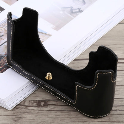 Vivolux | 1/4 inch Draad PU Leer Camera Halve Case Basis voor Leica M10 (Zwart)