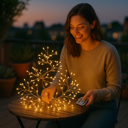 Vivolux | Dekorative Feen-LED-Lichter mit Fernbedienung, flexibler Kupferdraht, innen und außen, warmweiß, 5m/10m/20m