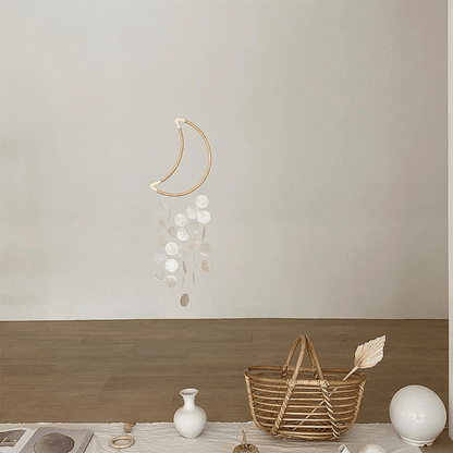 Vivolux | ShellDreams Handgefertigtes Babyzimmer Windspiel | Muschel-Mobile | Beruhigende Klänge