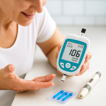 Vivolux | Digitaler Blutglukose- Cholesterinmonitor-Kit Heimgesundheitstest