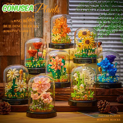 Vivolux | Diy Mikro Blumen Bausteine Mini Ziegel Partikel Ewiges Leben Blumen Heimdekoration Zusammenbau Puzzle Spielzeug Kinder Geschenk