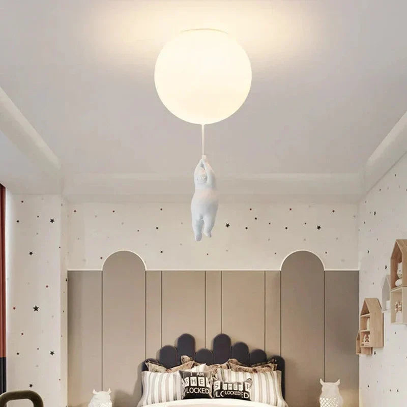 Vivolux | DreamyBear Lampe - Kinder-Deckenlampe mit Bär und Ballon