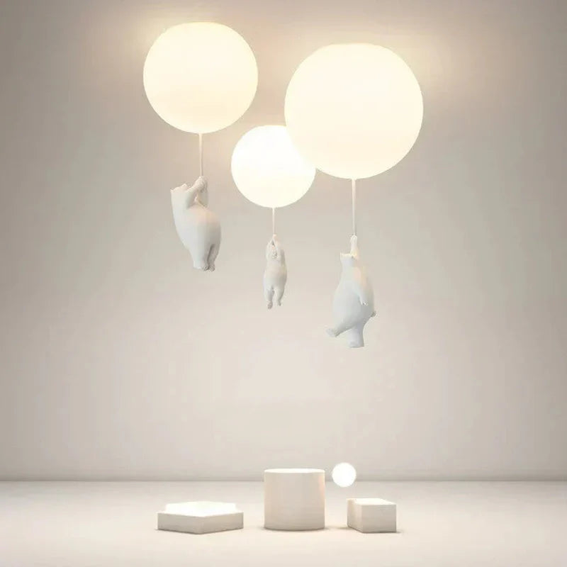 Vivolux | DreamyBear Lampe - Kinder-Deckenlampe mit Bär und Ballon