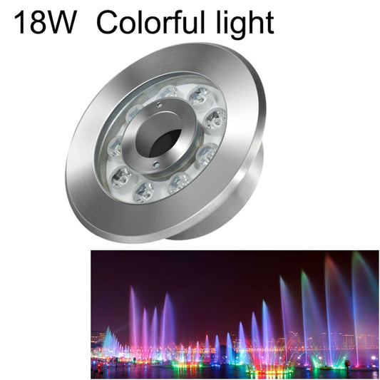 Vivolux | 18W Landschaft Farbige Farbwechsel Ring LED Edelstahl Unterwasser Brunnen Licht (Bunt)