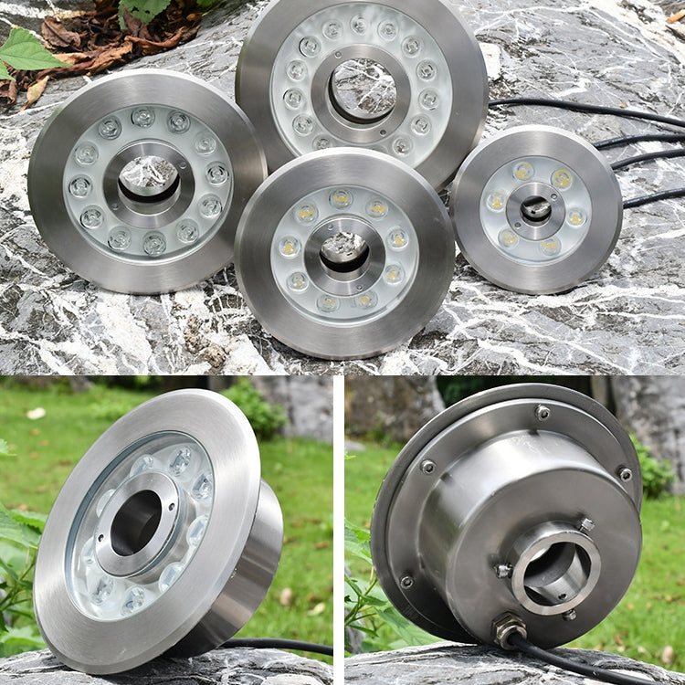 Vivolux | 18W Landschaft Farbige Farbwechsel Ring LED Edelstahl Unterwasser Brunnen Licht (Bunt)