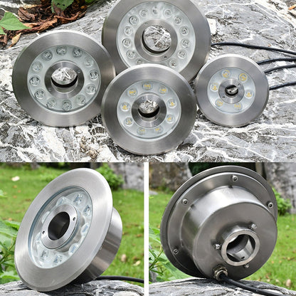 Vivolux | 18W Landschaft Farbige Farbwechsel Ring LED Edelstahl Unterwasser Brunnen Licht (Bunt)