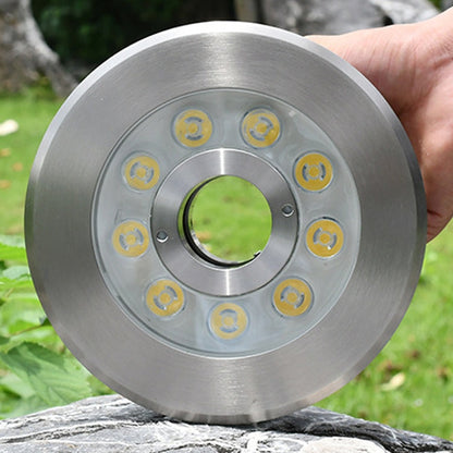 Vivolux | 18W Landschaft Farbige Farbwechsel Ring LED Edelstahl Unterwasser Brunnen Licht (Bunt)