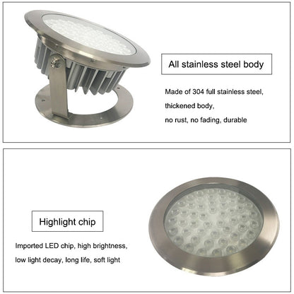 Vivolux | 9W Quadrat Park Landschaft LED Unterwasserlicht Poollicht (Warmweißes Licht)