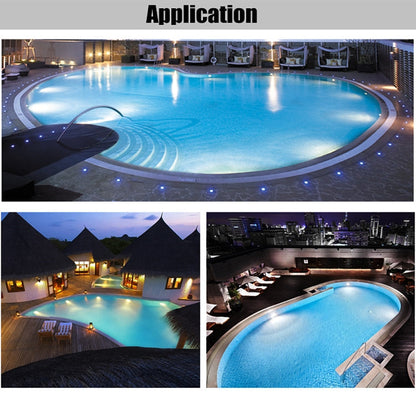 Vivolux | 18W LED Edelstahl Wandmontierte Poollicht Landschaft Unterwasserlicht (Buntes Licht)