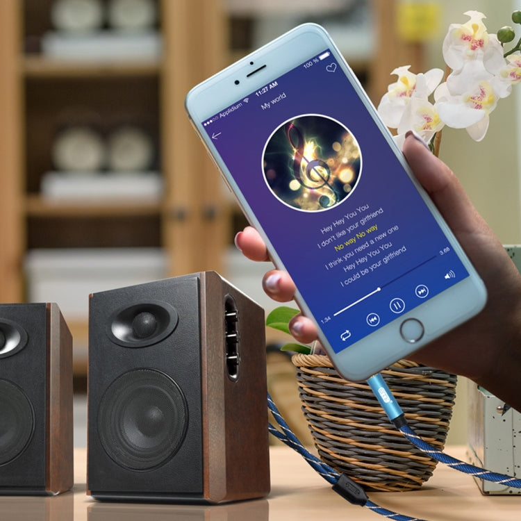 Vivolux | EMK 3,5mm Klinke männlich auf 2 x RCA männlich vergoldeter Stecker Lautsprecher Audiokabel, Kabellänge: 5m (Dunkelblau)