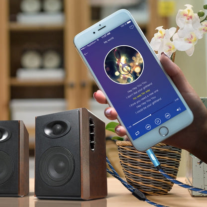 Vivolux | EMK 3,5mm Klinke männlich auf 2 x RCA männlich vergoldeter Stecker Lautsprecher Audiokabel, Kabellänge: 5m (Dunkelblau)