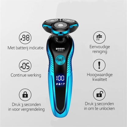 Elektrischer Rasierer für Männer | Nass/Trocken Rasur | USB Wiederaufladbar | Schnellladefunktion