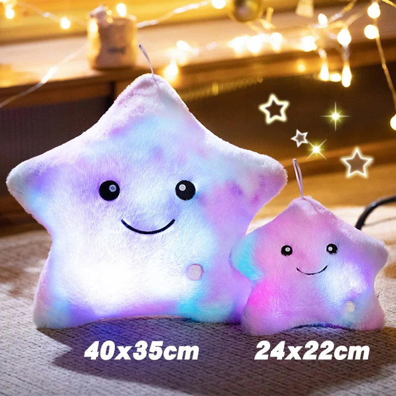 Vivolux | LED Stern Plüschlicht - Weiches Leuchtsternkissenpuppe, Stofftier für Kinder & Wohnkultur, Perfektes Geburtstagsgeschenk