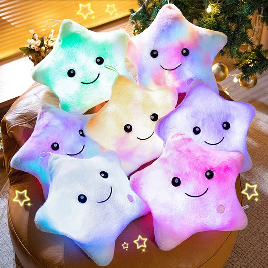 Vivolux | LED Stern Plüschlicht - Weiches Leuchtsternkissenpuppe, Stofftier für Kinder & Wohnkultur, Perfektes Geburtstagsgeschenk