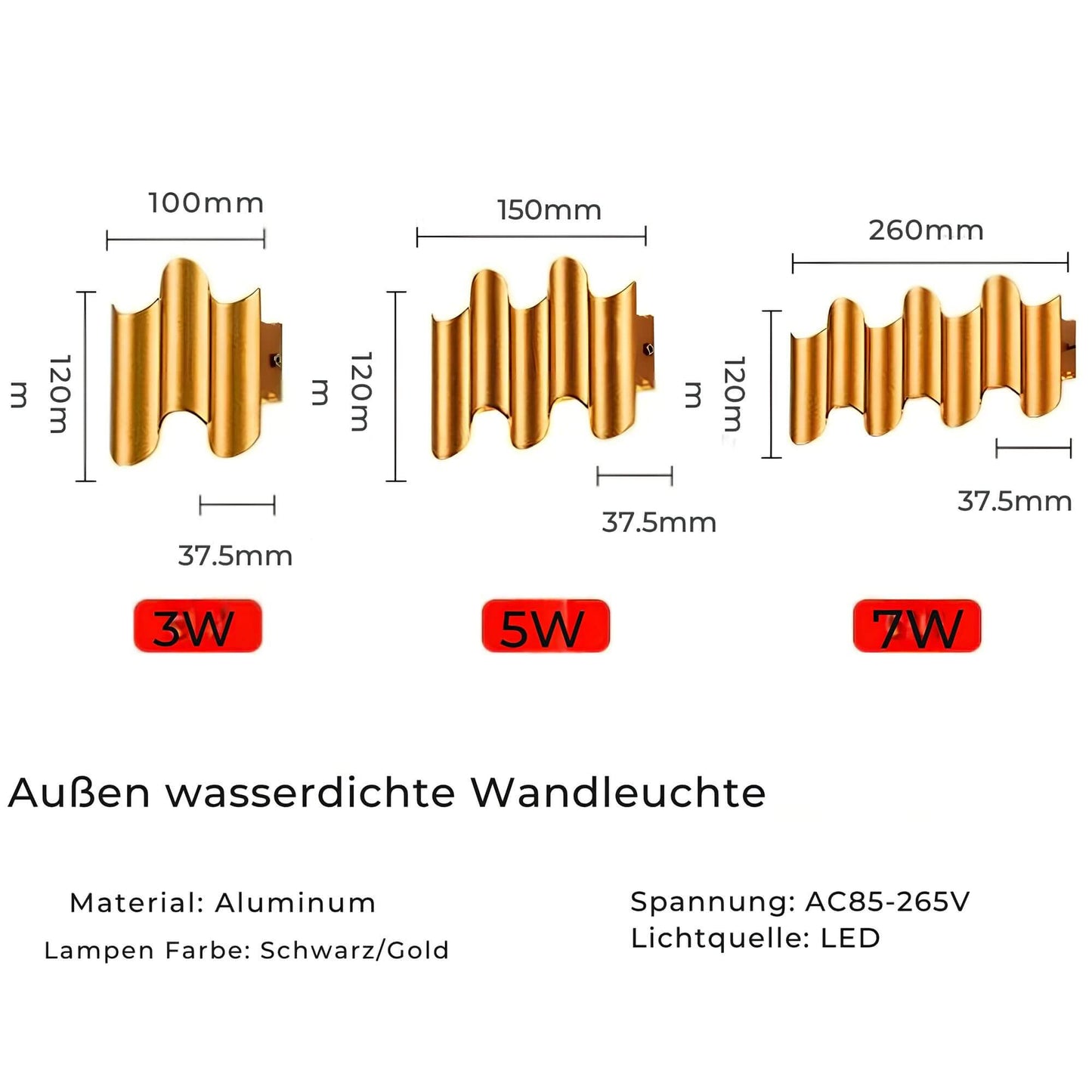 Vivolux | Aluminium Wandlampe
