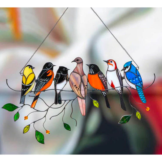 Vivolux | Buntglas Vogel Suncatcher - Francia