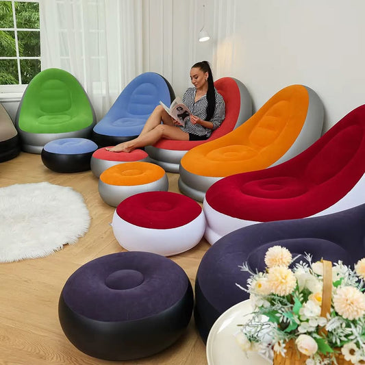 Vivolux | Fauler Sofa mit Fußstütze