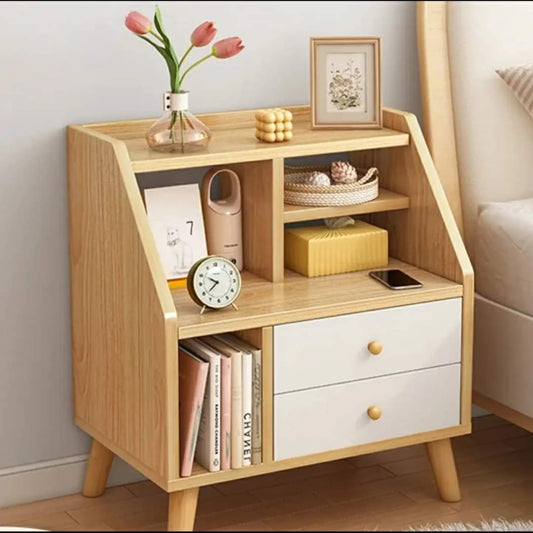 Vivolux | Holz-Nachttisch mit Schublade