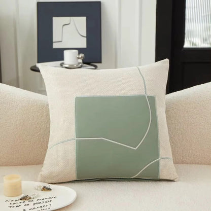 Vivolux | Geometrische Stickerei Kissenbezug