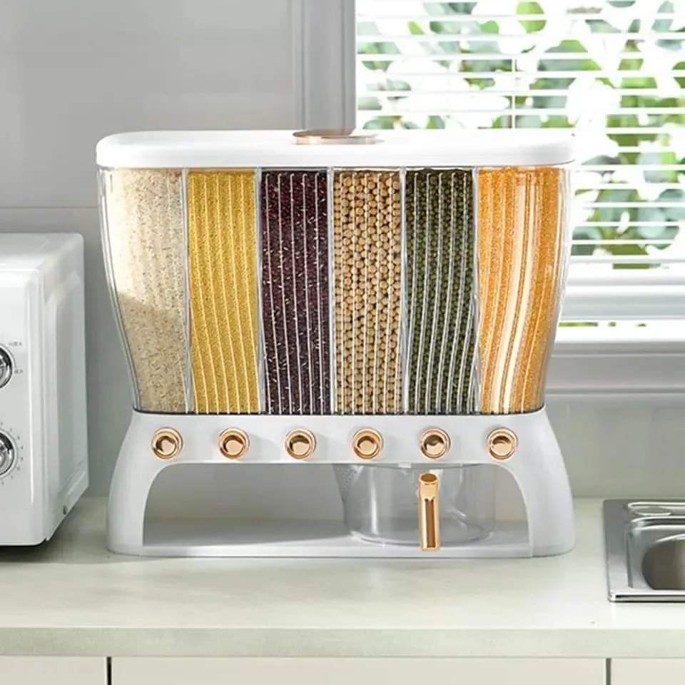 Vivolux | 12kgs Sechs-Punkte-Müsli-Aufbewahrungsbox