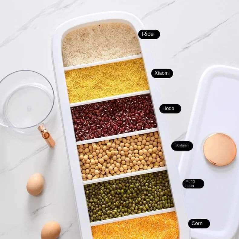 Vivolux | 12kgs Sechs-Punkte-Müsli-Aufbewahrungsbox