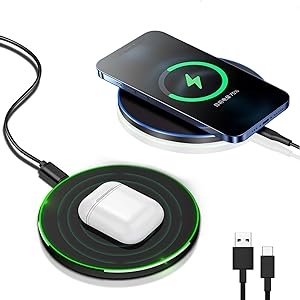 Vivolux | 30W Schnelles kabelloses Ladepad | Premium USB C Ladekabel MagSafe Ladegerät für Apple iPhone, Samsung & Android - Fast Wireless Charging Pad