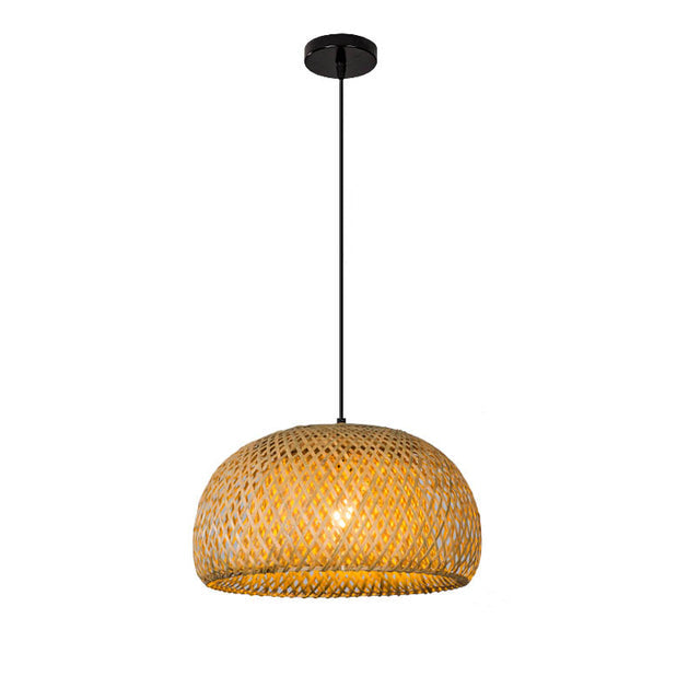 Vivolux | Finn Bambus Pendelleuchte – Handgefertigte Rattan- & Bambusleuchte mit Südostasiatischem Charme