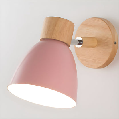 Vivolux | Holz Nordische Wandlampe mit Schalter für das Schlafzimmer