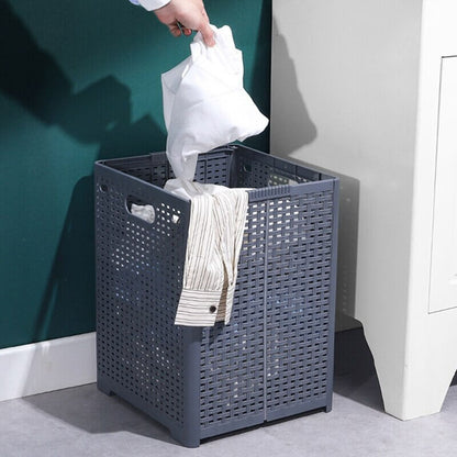 Vivolux | Zusammenklappbarer Plastik Wäschekorb